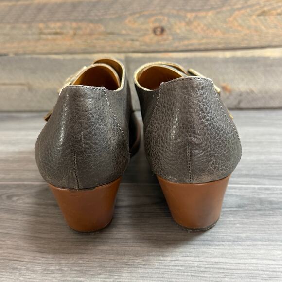 Kork-Ease Nanda Monk Strap Buckle Shoe Size 9.5 M Minimalist Steampunk Brown - Picture 6 of 11